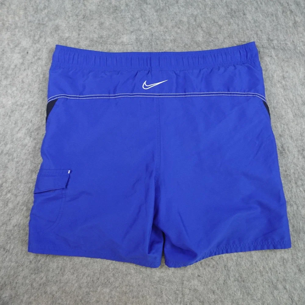 Nike Shorts Men Small Blue Swim Board Shorts Pockets